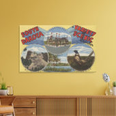 サウスダコタ – 風光明媚疑問に思な キャンバスプリント (インサイチュ (リビング))