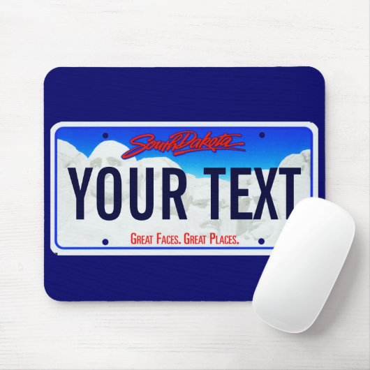サウスダコタmt Rushmoreのナンバープレートのマウスパッド マウスパッド (マウス)