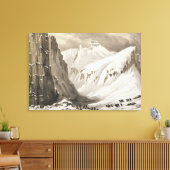 サウスデポに到着するそり道は、' キャンバスプリント (インサイチュ (リビング))