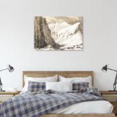 サウスデポに到着するそり道は、' キャンバスプリント (インサイチュ (寝室))