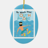 サウスパドレアイランドおもしろいヒップスタートラベル セラミックオーナメント (正面)