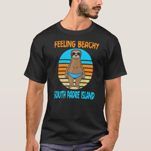 サウスパドレアイランドバケーションおもしろいスロース Tシャツ (正面)