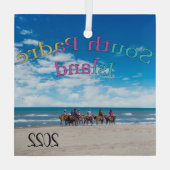 サウスパドレアイランド、テキサス州、 ガラスオーナメント (裏面)