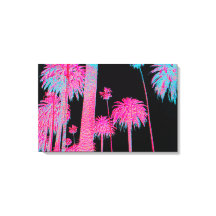 サウスビーチアールデコマイアミフロリダネオンキャンバスアート