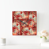 サウスビーチウォールクロック スクエア壁時計 (ホーム)