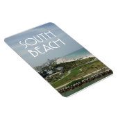 サウスビーチマイアミのスカイライン写真 マグネット (右側)