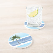 サウスビーチマイアミフロリダパームツリー海夏 コースター (側面)