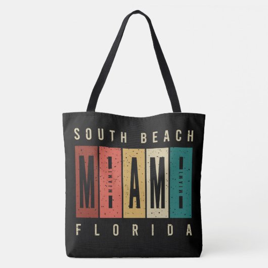 サウスビーチマイアミフロリダ トートバッグ (裏面)