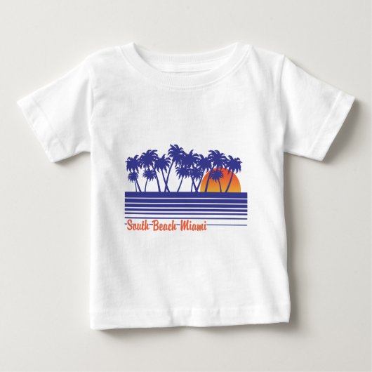 サウスビーチマイアミ ベビーTシャツ (正面)