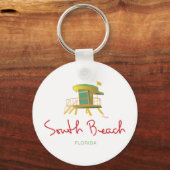 サウスビーチライフガードステーション キーホルダー (正面)