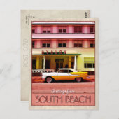 サウスビーチ ポストカード (正面/裏面)