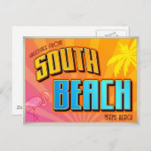 サウスビーチ ポストカード (正面/裏面)