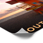 サウスビーチ、マイアミ救命救護スタンド(海救援) ポスター (角)