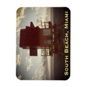 サウスビーチ、マイアミ救命救護スタンド(海救援) マグネット (縦)