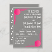 サウスピーチデコウェディング（レセプション） 招待状 (正面/裏面)