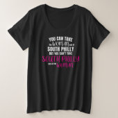 サウスフィリーウーマンプライドデザイン プラスサイズTシャツ (デザイン正面)