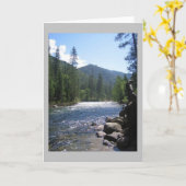 サウスフォークキングスリバー、キングズキャニオン、カリフォルニア カード (黄色い花)