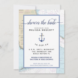 サウスフロリダホンチュアル航海のブライダルシャワー 招待状