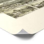 サウスブリッジ， MAパノラママップ – 1892 ポスター (角)