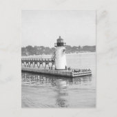 サウスヘイブン南防波堤灯台 ポストカード (正面)