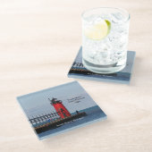 サウスヘブンサウスピアヘッドライトガラスコースター ガラスコースター (アングル)