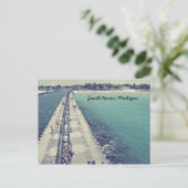 サウスヘブンミシガンライトハウスポストカード ポストカード (スタンド正面)