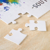 サウスベンドインディアナスカイライン ジグソーパズル (側面)