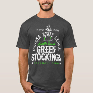 サウスベンドグリーンストッキングズ野球 Tシャツ