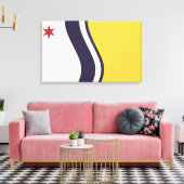 サウスベンド国旗（インディアナ） キャンバスプリント (インサイチュ (リビング))