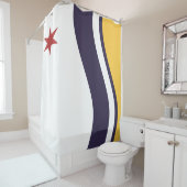 サウスベンド国旗(インディアナ) シャワーカーテン (インサイチュ)
