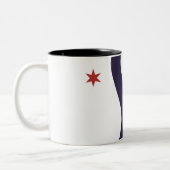 サウスベンド国旗（インディアナ） ツートーンマグカップ (左)