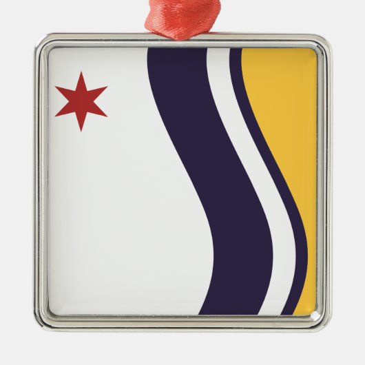 サウスベンド国旗(インディアナ) メタルオーナメント (正面)