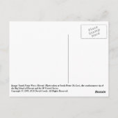 サウスポイントウェーブ、ハワイ ポストカード (裏面)