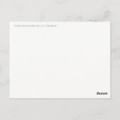 サウスポルトノースカロライナ ポストカード (裏面)