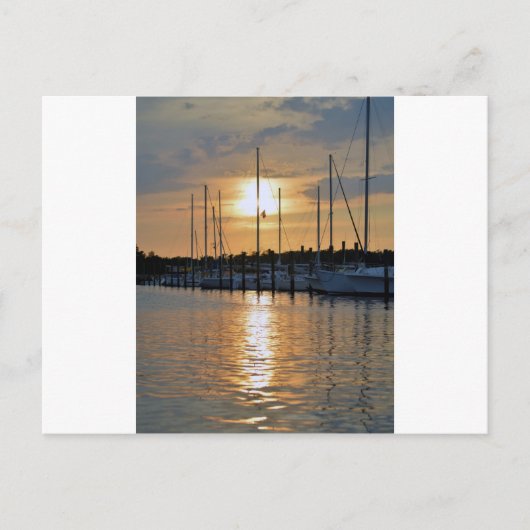 サウスポートの夕日 ポストカード (正面)