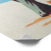 サウスポートイングリッシュゴルフヴィンテージポスター ポスター (角)