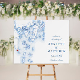 サウスポートブーズベイハーバーマップ結婚のウェルカムサイン