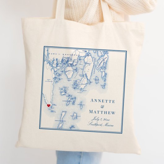 サウスポートブーズベイハーバーメイン結婚ズウェルカム トートバッグ