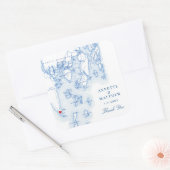 サウスポートブーズベイハーバーメイン結婚式の引き出物 スクエアシール (封筒)