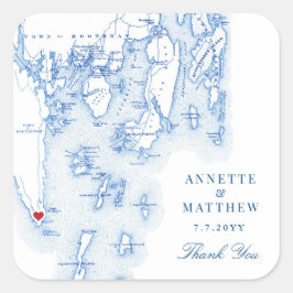サウスポートブーズベイハーバーメイン結婚式の引き出物 スクエアシール