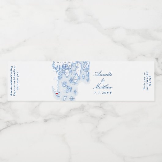 サウスポートブーズベイメイン結婚ズ ペットボトルラベル (シングルラベル)