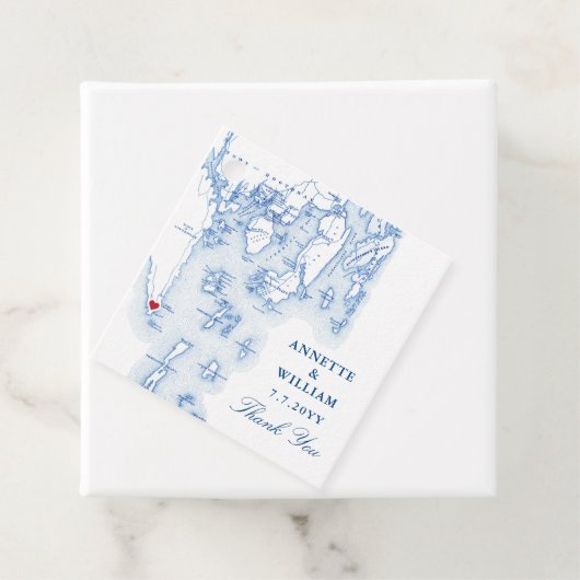 サウスポートメインマップネイビーブルー結婚ズ フェイバータグ (インサイチュ)