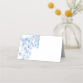 サウスポートメインマップブルーフォールド結婚ズ プレイスカード (正面)