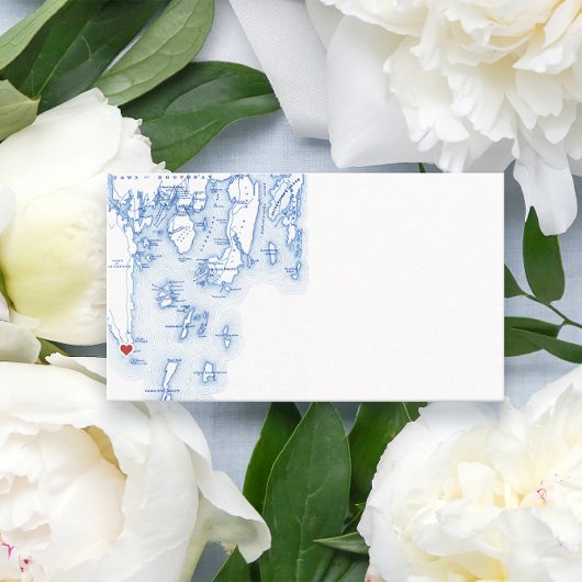 サウスポートメインマップブルー結婚ズフラットエスコート プレイスカード