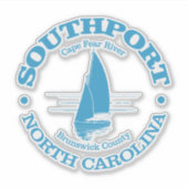 サウスポート（帆船） シール (正面)