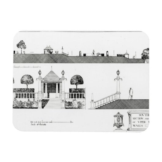 サウスポート： Upper Terrace anのセクションと詳細 マグネット (横)