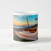 サウスマウイビーチアットサンセット |マウイ,ハワイ ジャンボコーヒーマグカップ (正面)