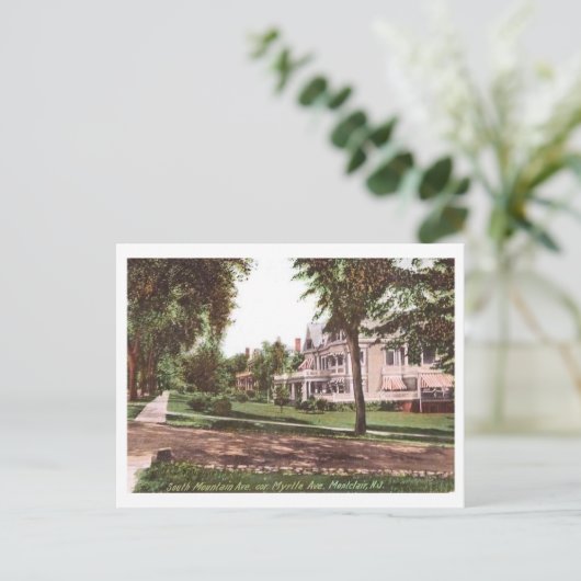 サウスマウンテンアベニュー，モンクレア，ニュージャージーヴィンテージ ポストカード (スタンド正面)