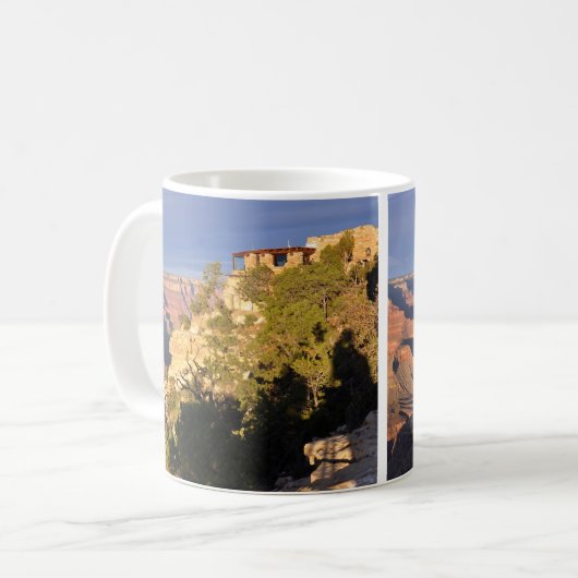 サウスリムグランドキャニオン国立公園からの眺め コーヒーマグカップ (正面左)