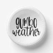 サウスルイジアナケージャン結婚ズグンボボウル ペーパーボウル (正面)